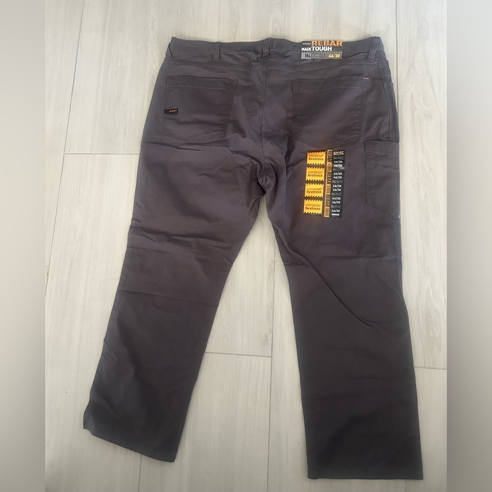 Ariat Rebar M4 Made Tough Dura Stretch Relaxed Straight Leg Size 46 x 30 - Picture 6 of 8